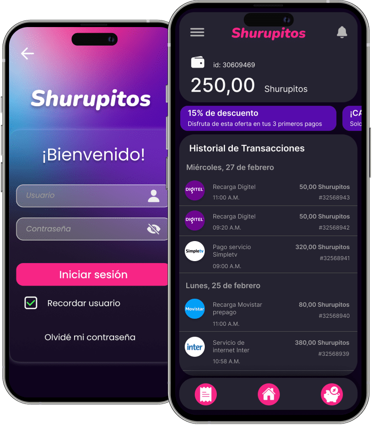 Shurupitos app view